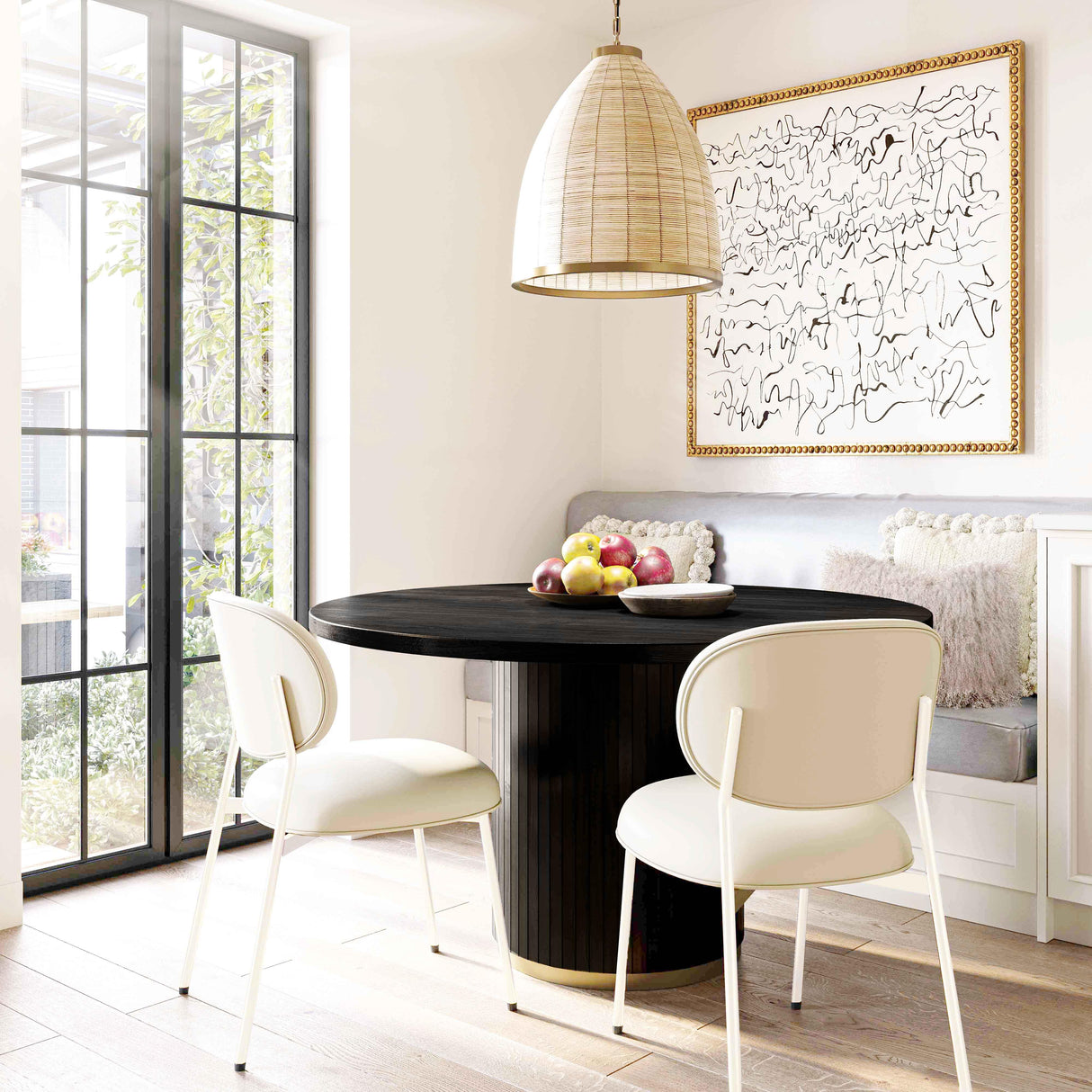 McKenzie Performance Vegan Leather Stackable Dining Chair - Set of 2 by TOV Furniture at Eve Furniture