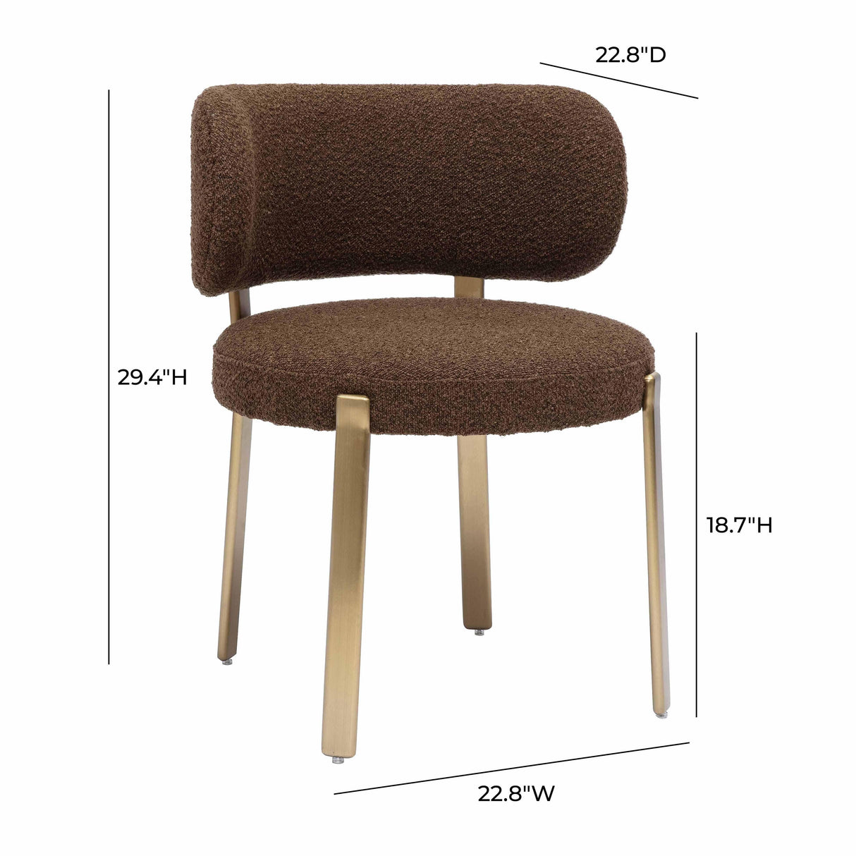 Margaret Performance Boucle Dining Chair by TOV Furniture at Eve Furniture