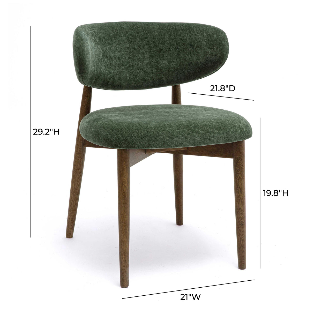 Zinea Performance Textured Velvet Dining Chair by TOV Furniture at Eve Furniture