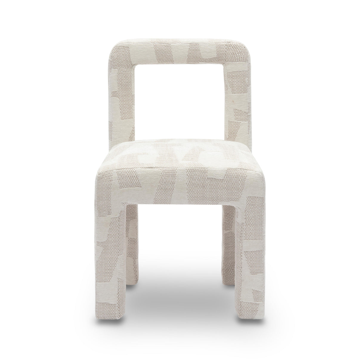 Hazel Cream Patterned Jacquard Dining Chair by TOV Furniture at Eve Furniture