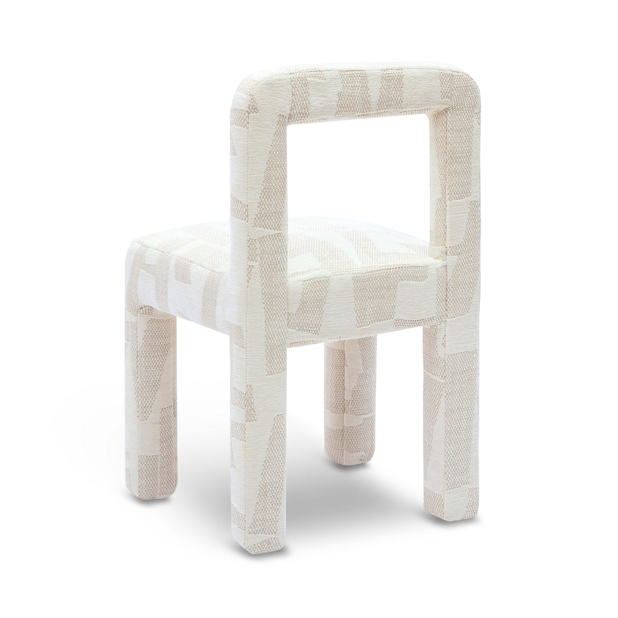 Hazel Cream Patterned Jacquard Dining Chair by TOV Furniture at Eve Furniture