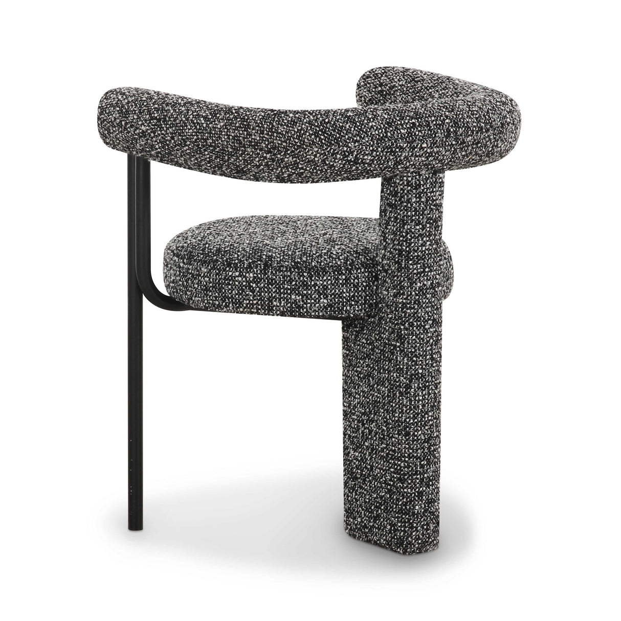 Synn Black Performance Boucle Dining Chair by TOV Furniture at Eve Furniture