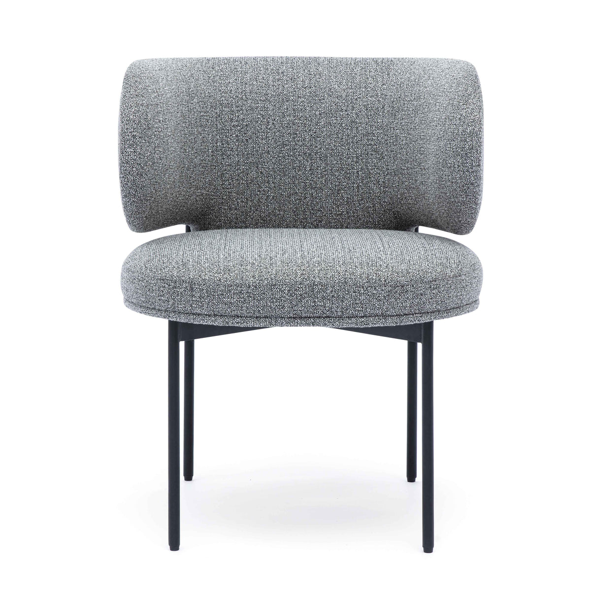 Maureen Speckled Grey Performance Boucle Dining Chair by TOV Furniture at Eve Furniture