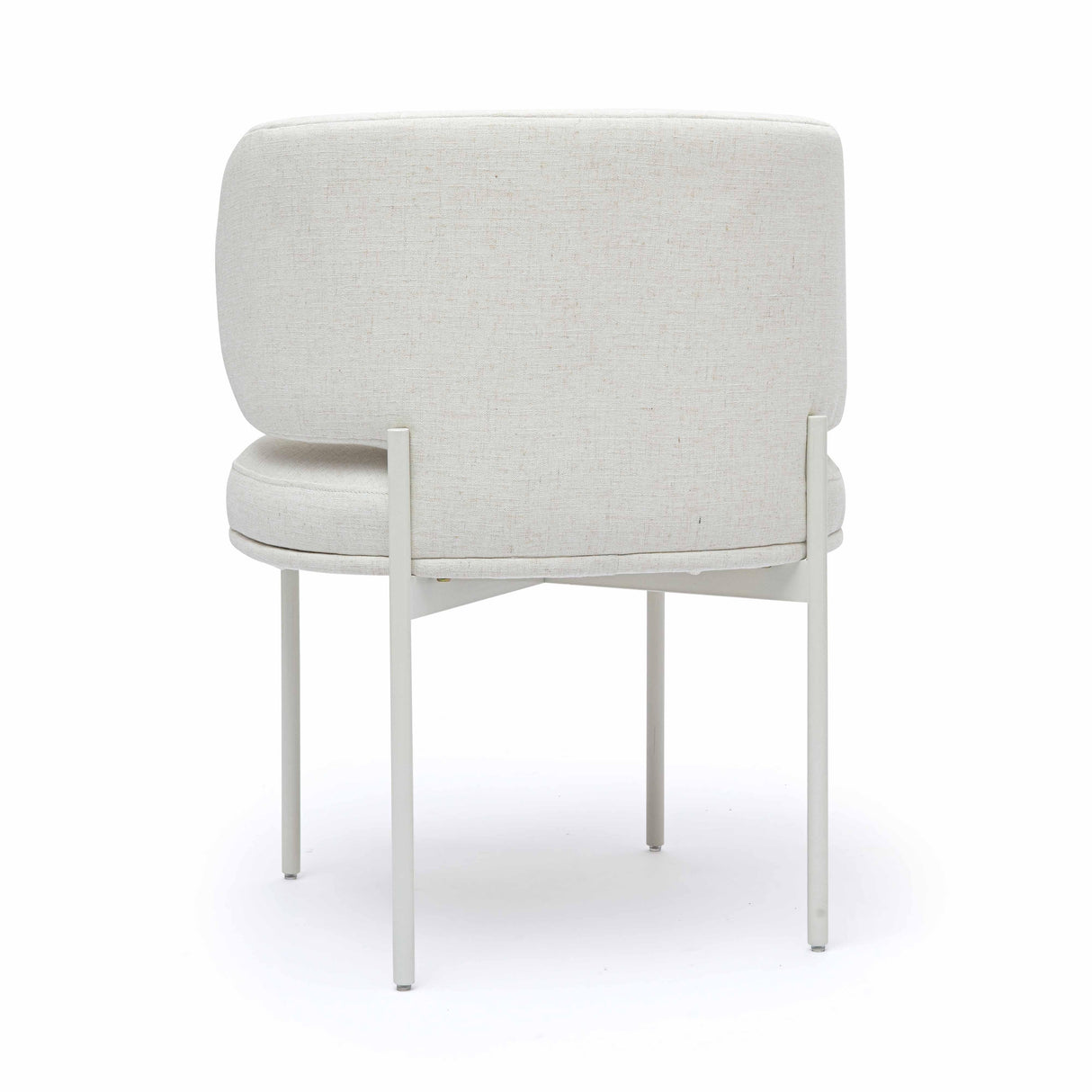 Maureen Cream Performance Upcycled Linen Dining Chair by TOV Furniture at Eve Furniture