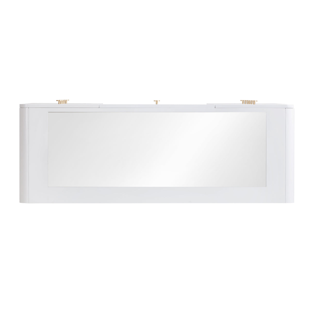Hollywood 56" White Desk with Vanity Mirror