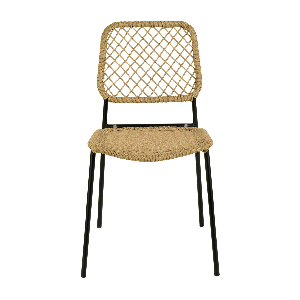 Lucy Dyed Cord Stackable Outdoor Dining Chair by TOV Furniture at Eve Furniture