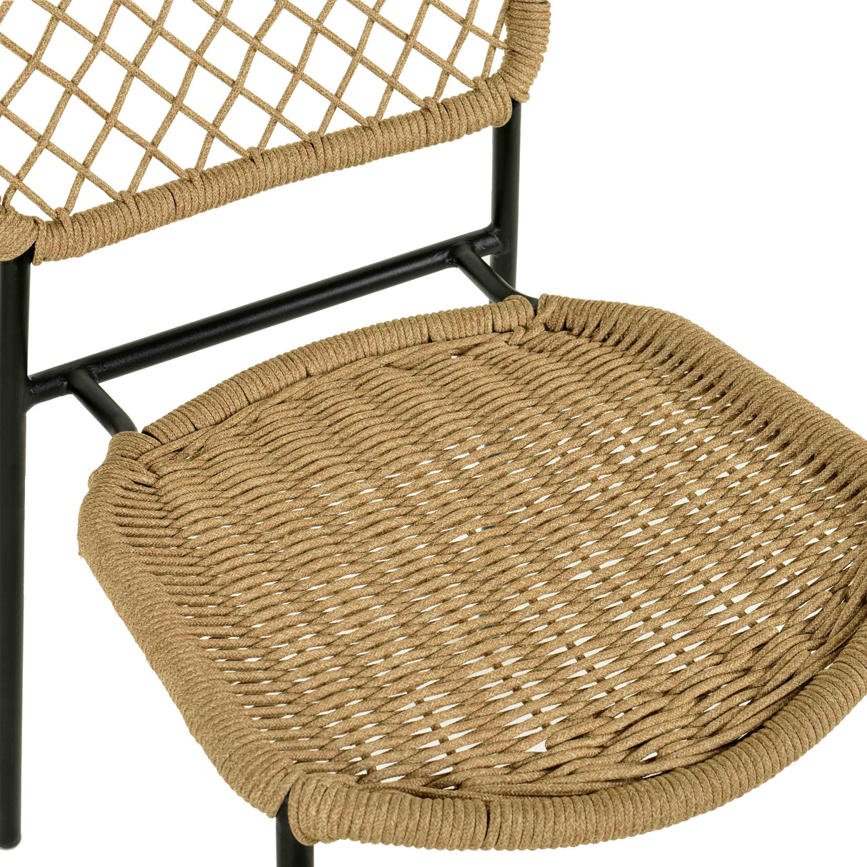 Lucy Dyed Cord Stackable Outdoor Dining Chair by TOV Furniture at Eve Furniture