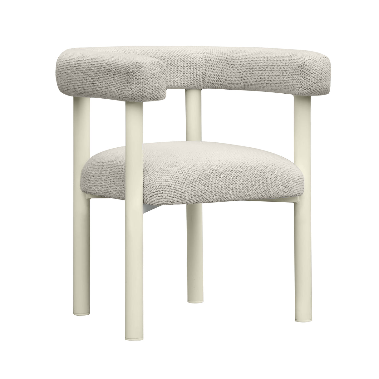 Jackie Cream Outdoor Textured Dining Chair by TOV Furniture at Eve Furniture