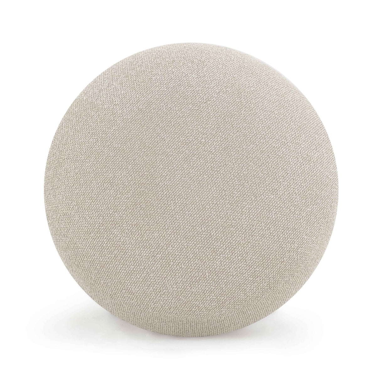 Pucker Warm Grey Boucle Ottoman by TOV Furniture at Eve Furniture