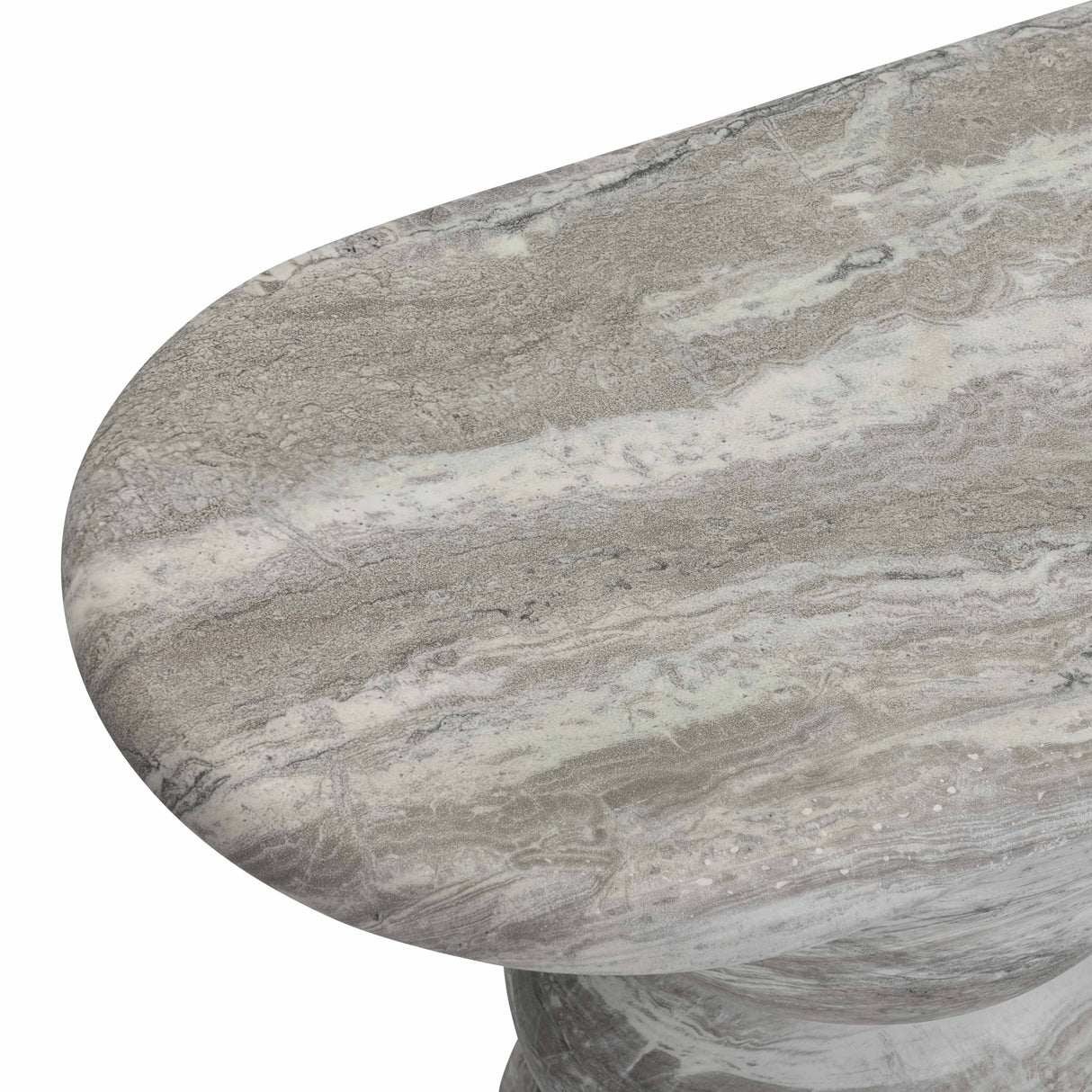 Hyre 59" Faux Stone Indoor/Outdoor Concrete Console Table by TOV Furniture at Eve Furniture