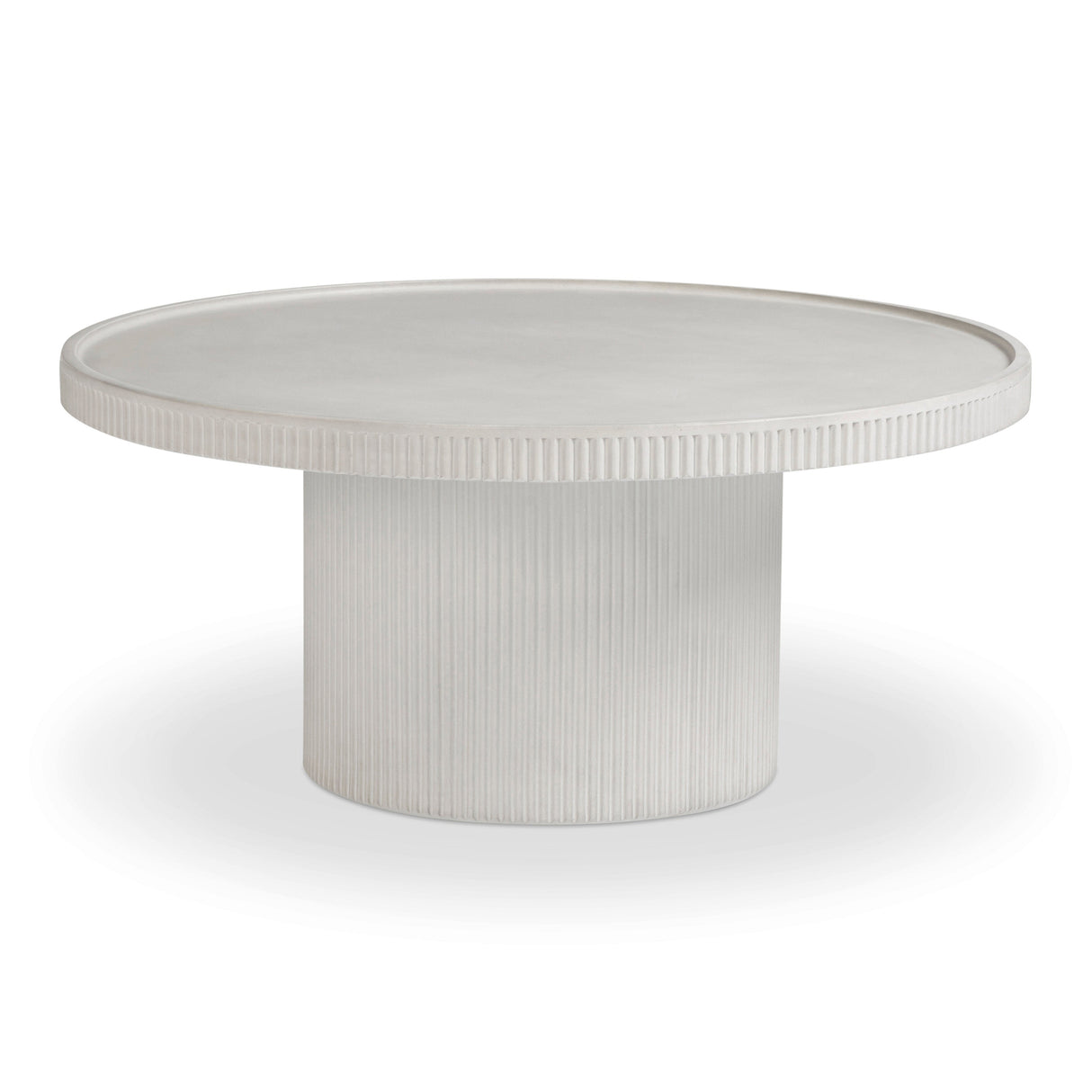 Darcy 36" Concrete Indoor / Outdoor Round Coffee Table by TOV Furniture at Eve Furniture