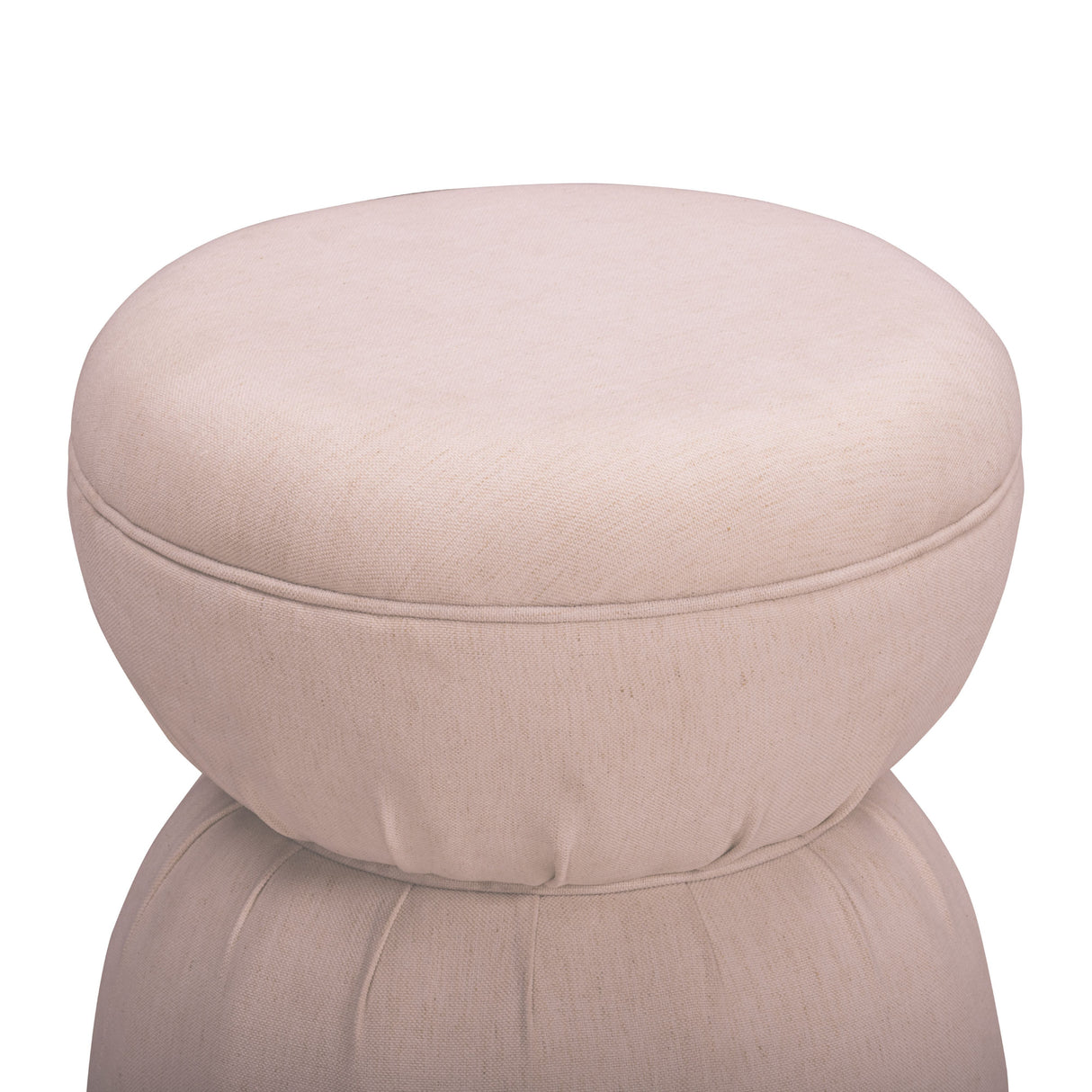 Tomlin Ruched Performance Fabric Game Ottoman by TOV Furniture at Eve Furniture