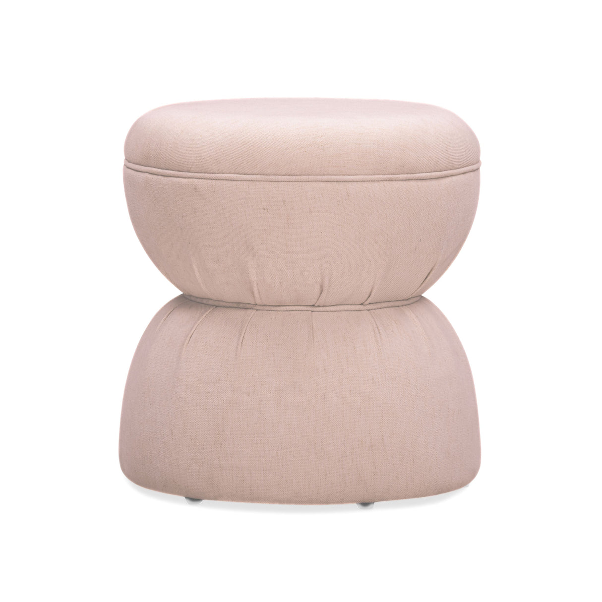 Tomlin Ruched Performance Fabric Game Ottoman by TOV Furniture at Eve Furniture