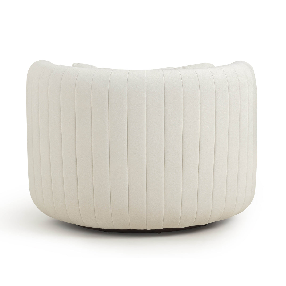 Nura Cream Vegan Mohair Swivel Accent Chair by TOV Furniture at Eve Furniture
