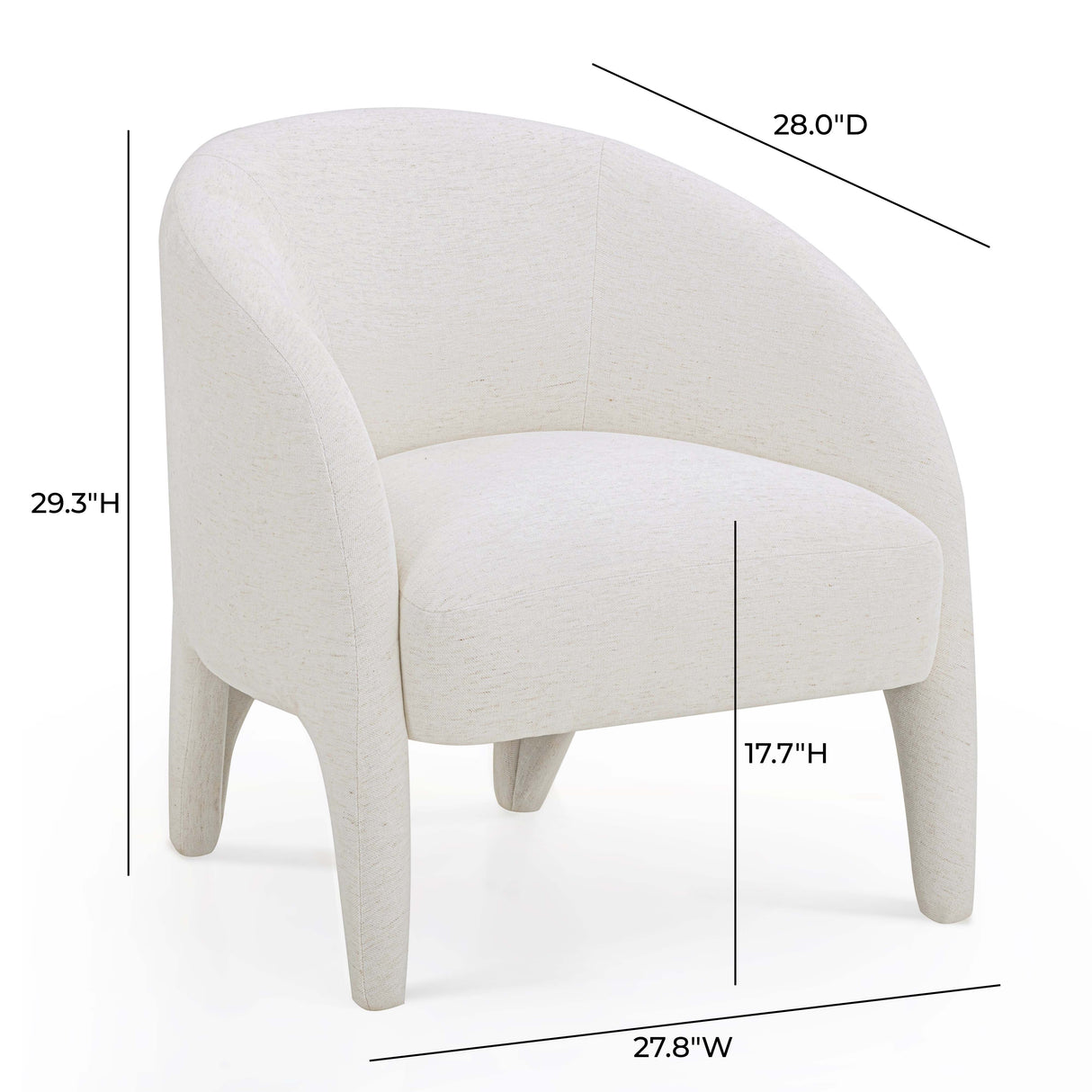 Kris Chenille Accent Chair by TOV Furniture at Eve Furniture