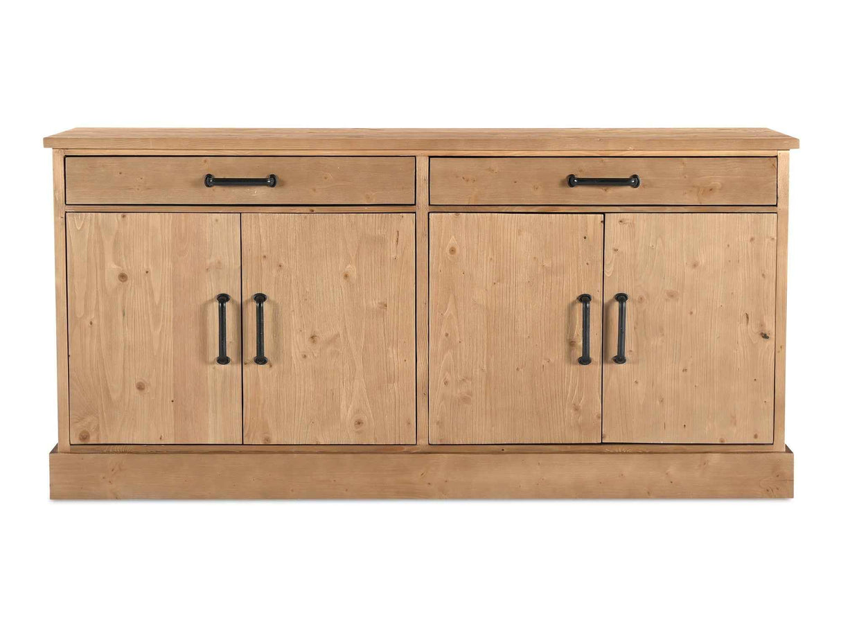 Tade Honey Pine 2 Drawer Sideboard