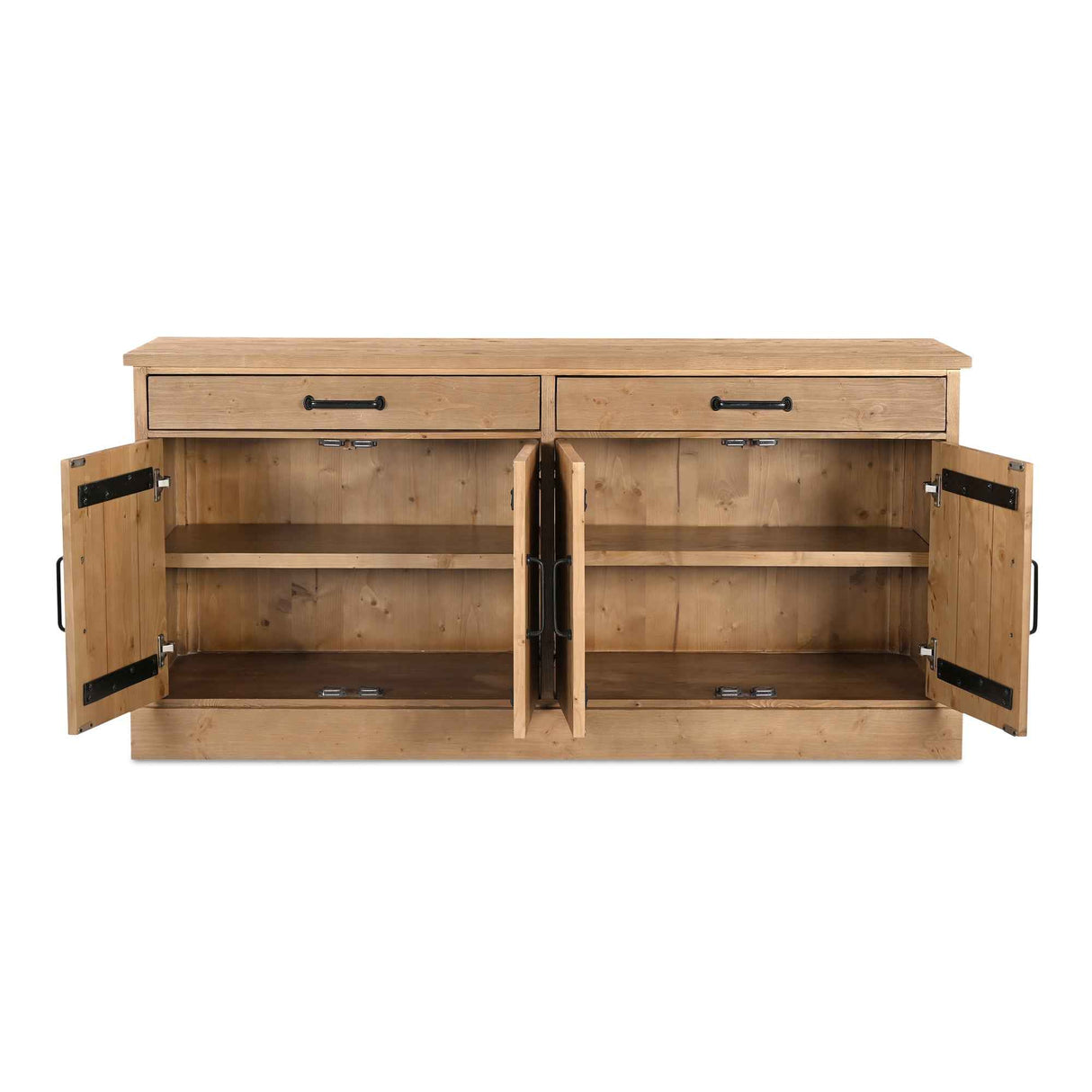 Tade Honey Pine 2 Drawer Sideboard