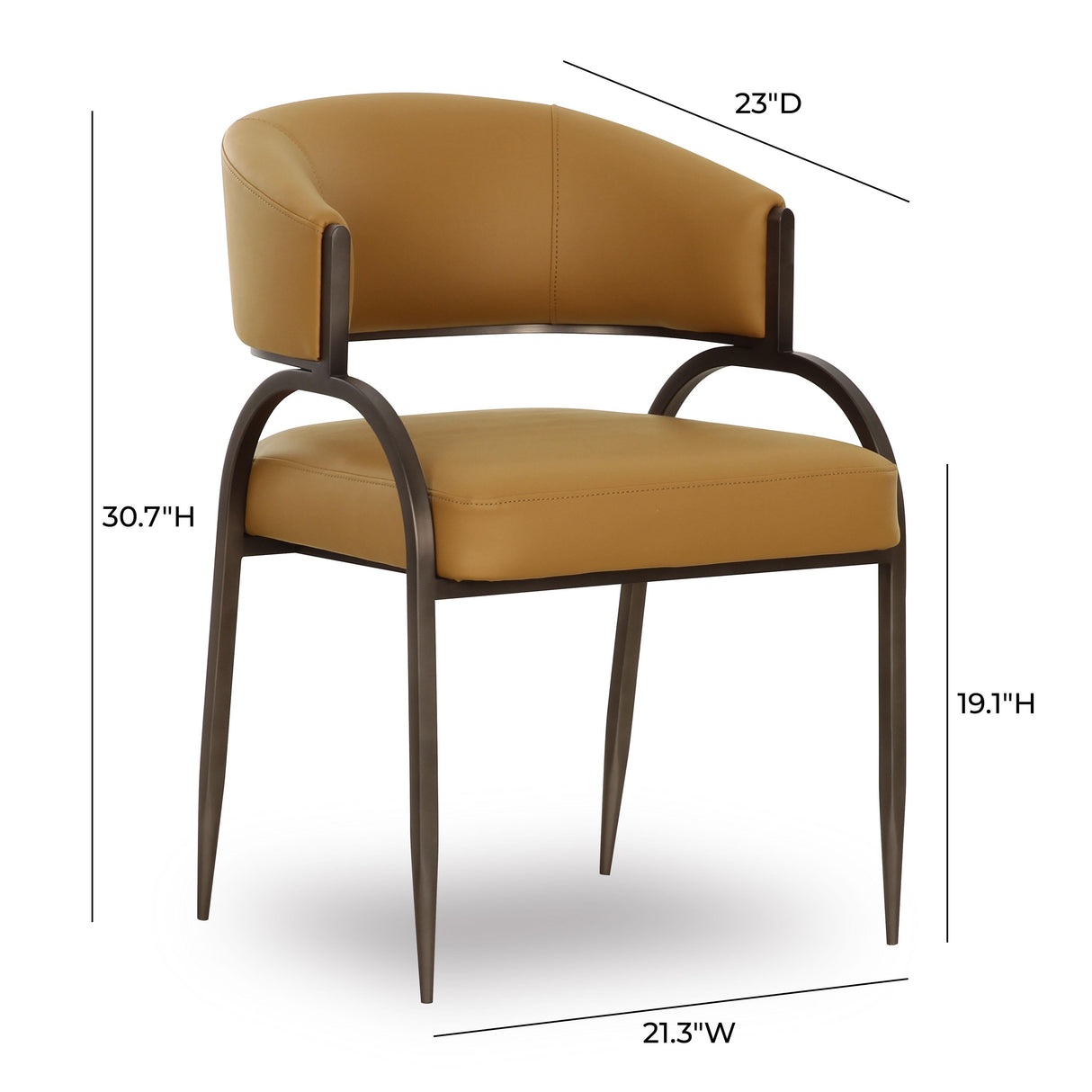 Tatum Performance Vegan Leather Dining Chair by TOV Furniture at Eve Furniture