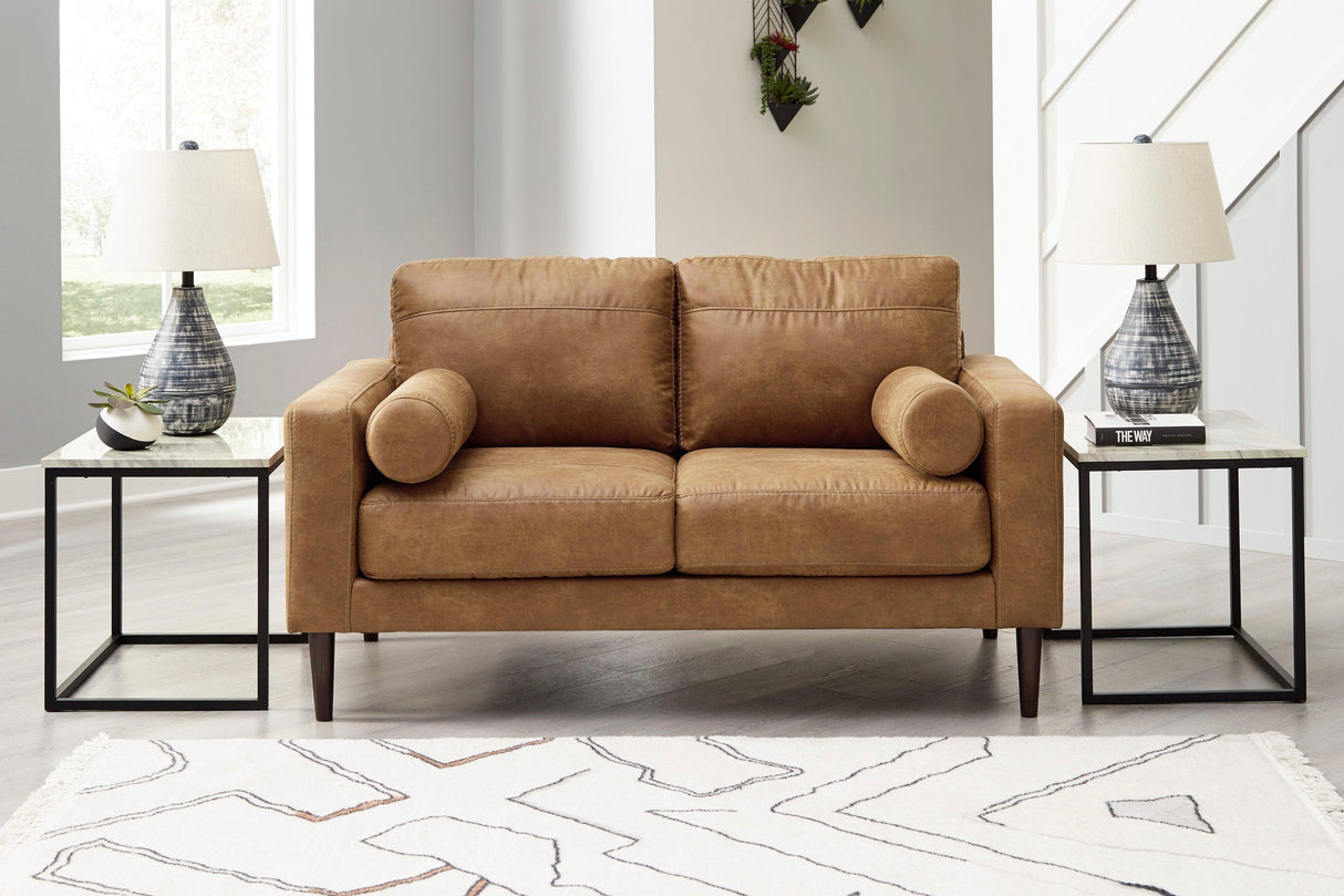 Telora Caramel Living Room Set by Ashley at Eve Furniture