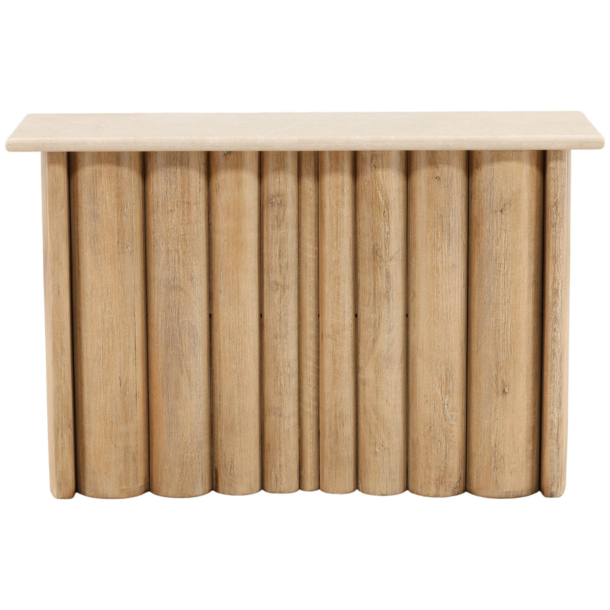 Thandi Console Table, Light Natural by Dovetail at Eve Furniture