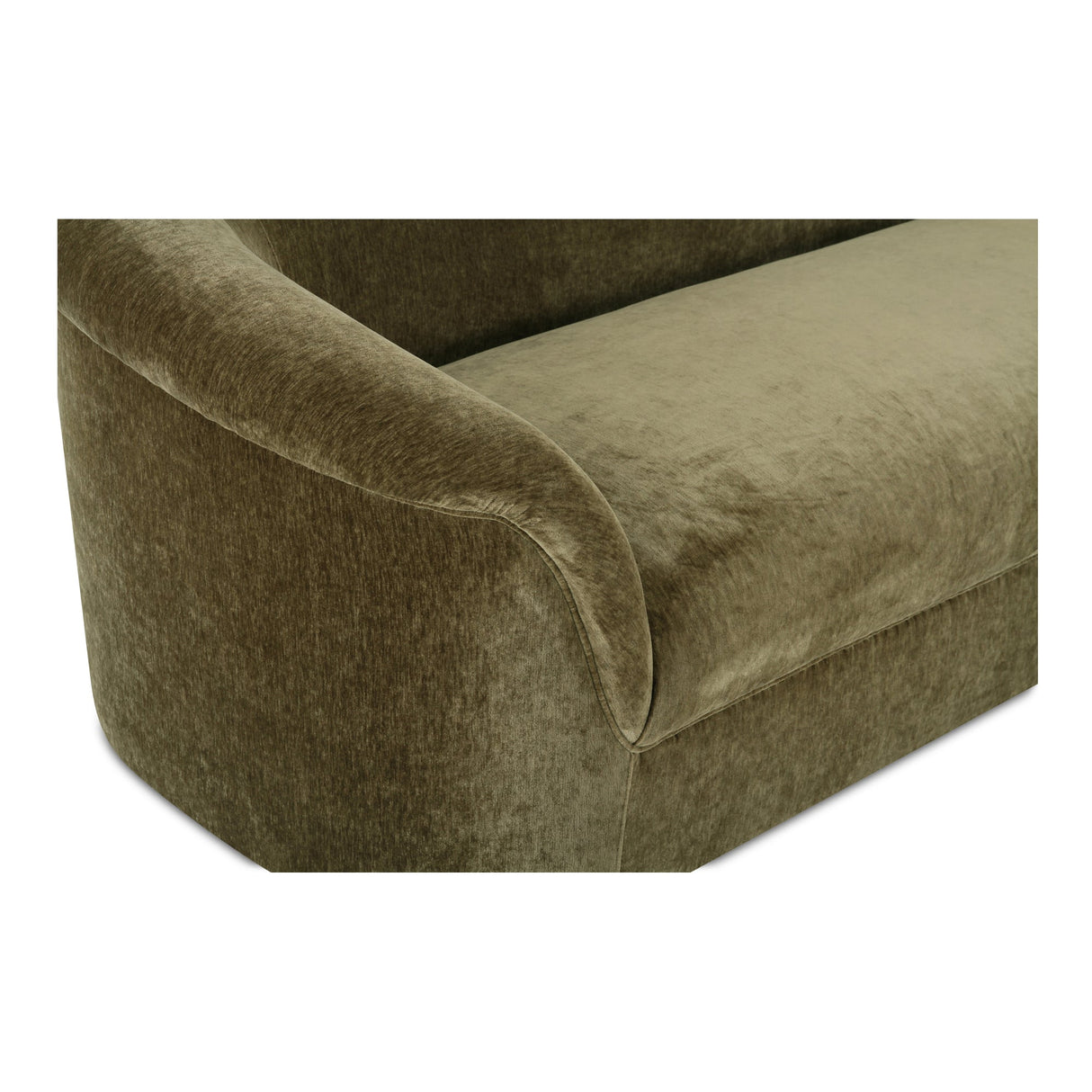 Thora Dark Green Sofa by Moe's Home at Eve Furniture