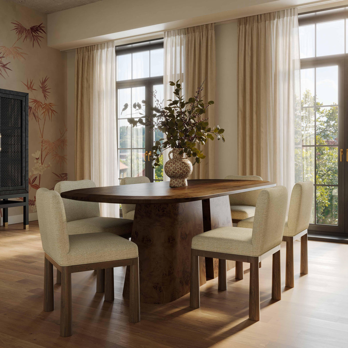 Tiara Performance Basketweave Fabric Dining Chair by TOV Furniture at Eve Furniture