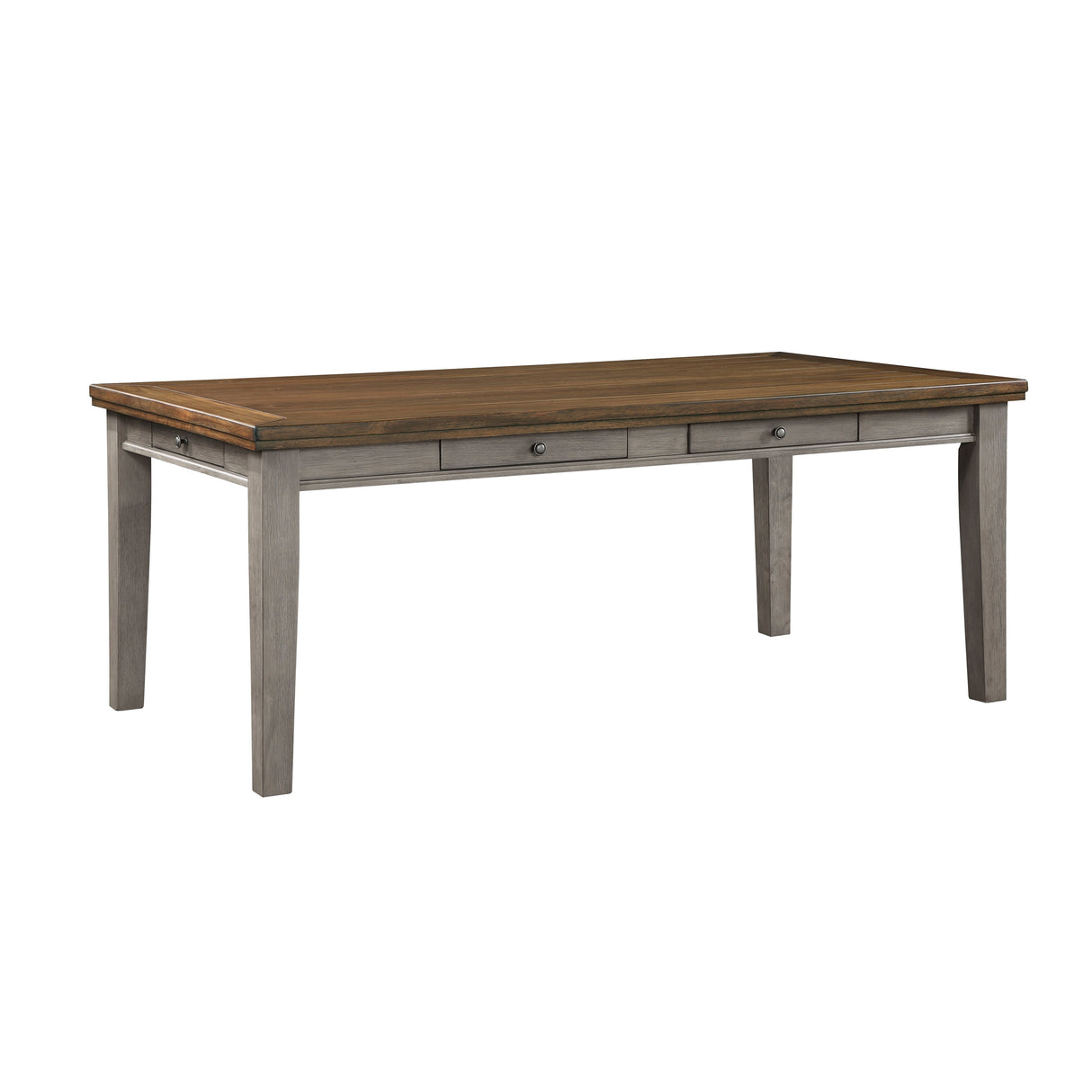Tigard Cherry/Gray Dining Table by Homelegance at Eve Furniture