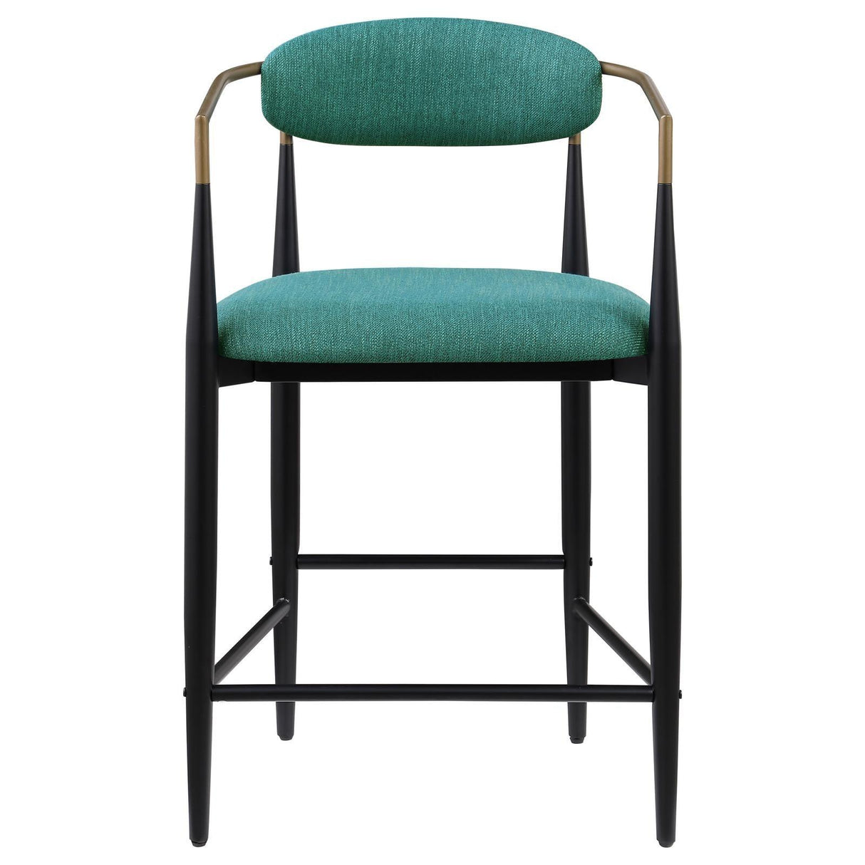 Tina Green Metal Counter Height Upholstered Bar Stool, Set of 2 by Coaster at Eve Furniture