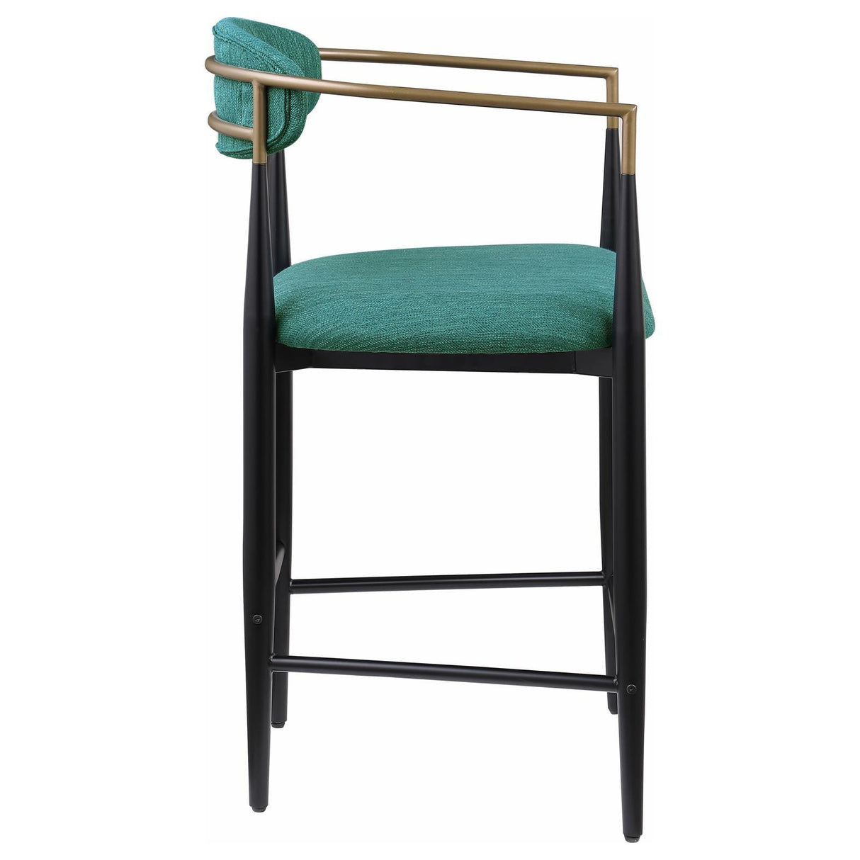 Tina Green Metal Counter Height Upholstered Bar Stool, Set of 2 by Coaster at Eve Furniture
