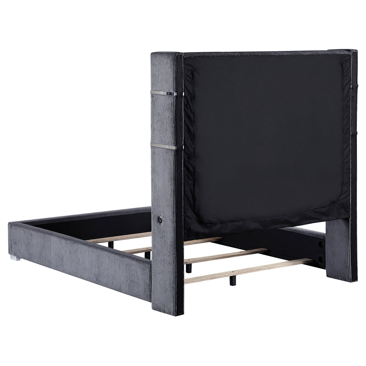 Tisdall Gray 67-inch Upholstered Queen Fireplace Bed by Coaster at Eve Furniture