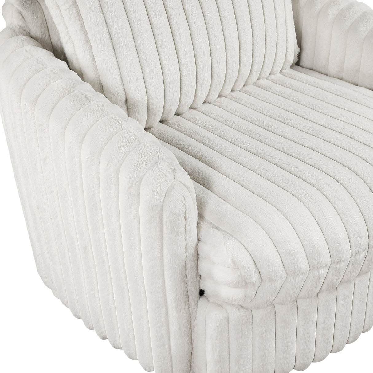 Tomball Beige Swivel Chair by Homelegance at Eve Furniture