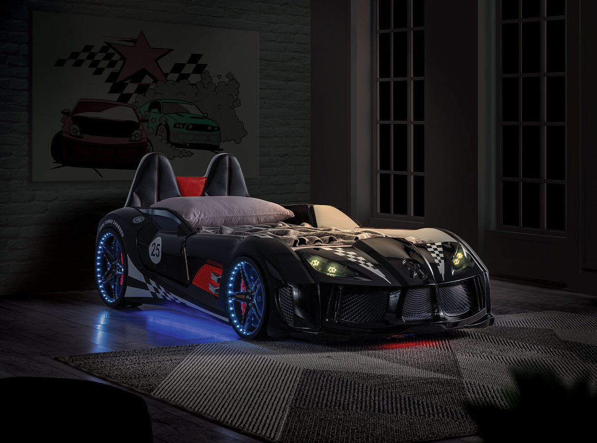 Trackster Black Bed by Furniture of America at Eve Furniture