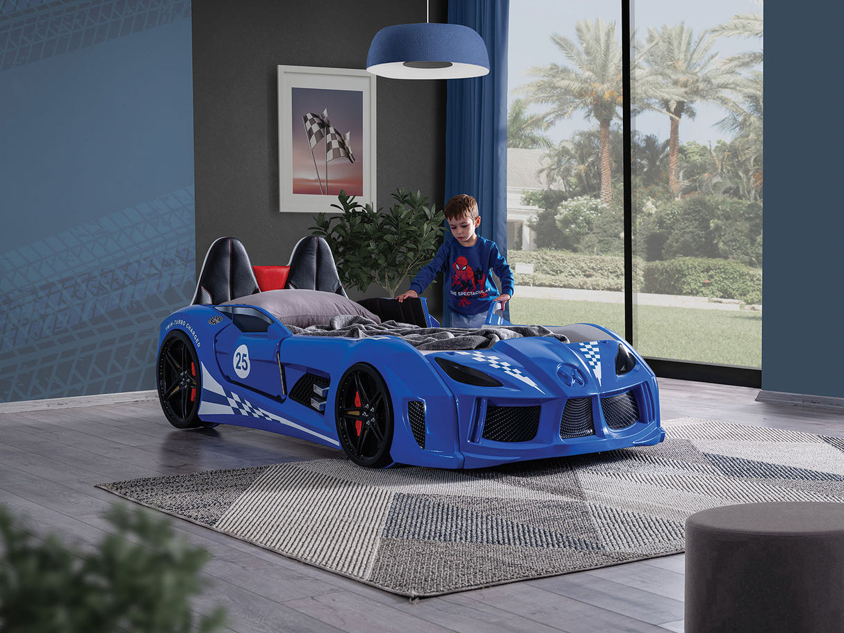 Trackster Blue Bed by Furniture of America at Eve Furniture