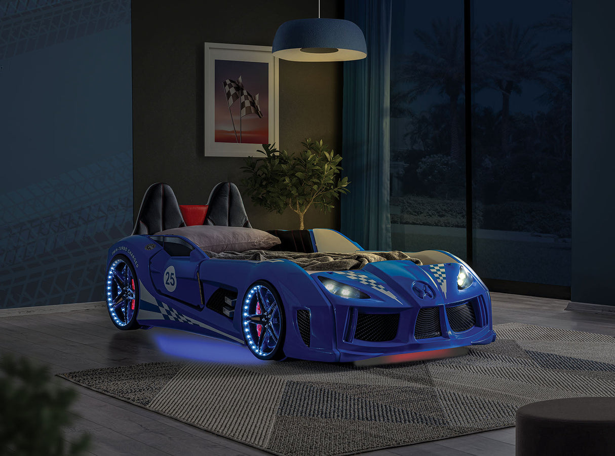 Trackster Blue Bed by Furniture of America at Eve Furniture