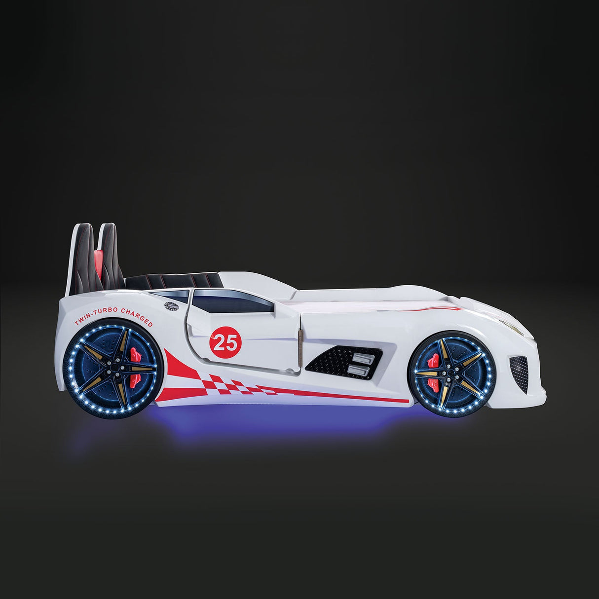 Trackster White Bed by Furniture of America at Eve Furniture