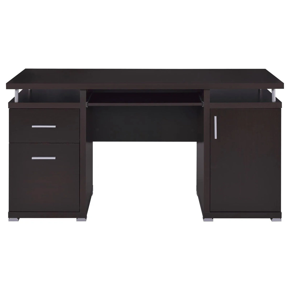 Tracy Cappuccino 2-Drawer Computer Desk by Coaster at Eve Furniture