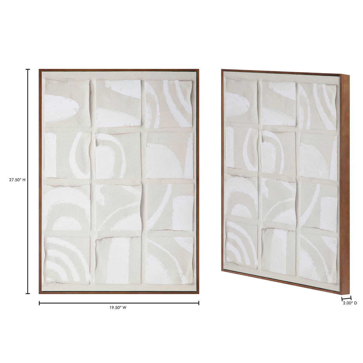 Unfold Multicolor 1 Framed Print by Moe's Home at Eve Furniture