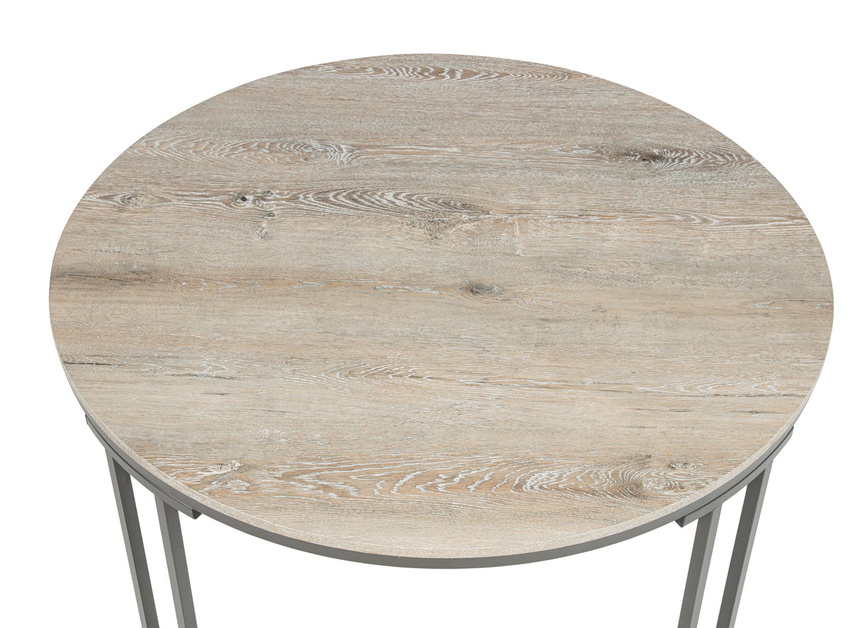 Verano Light Gray Round Dining Set by Crown Mark at Eve Furniture