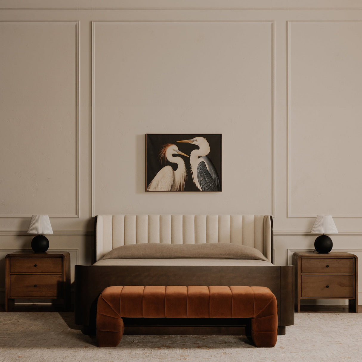 Verity Warm Brown Bench by Moe's Home at Eve Furniture