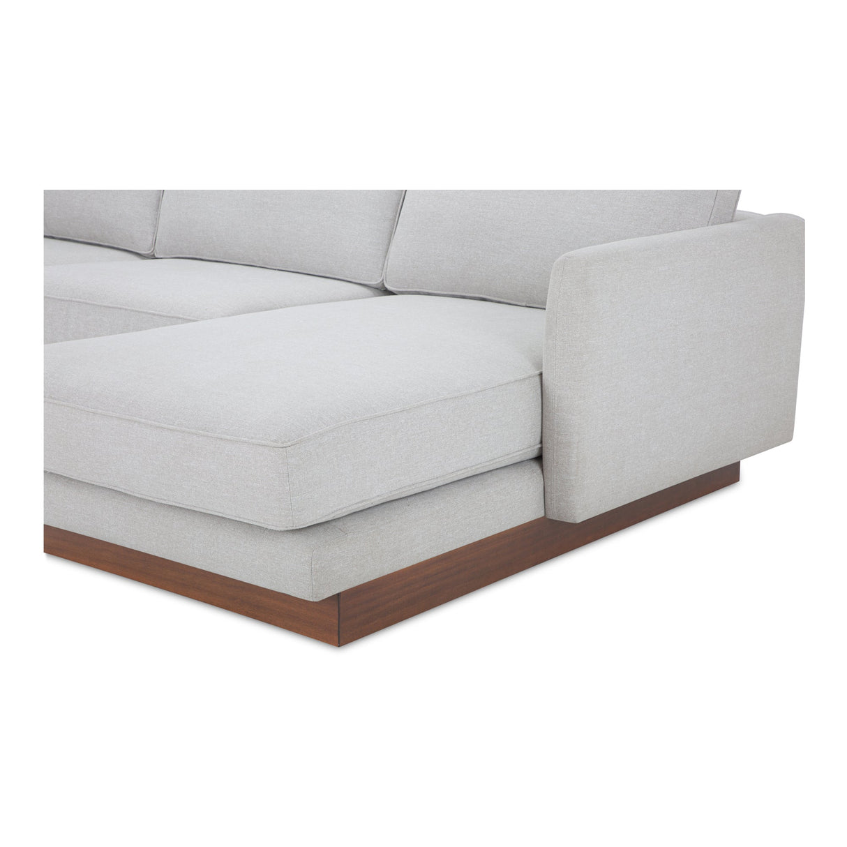 Vernon Grey Right Sectional by Moe's Home at Eve Furniture