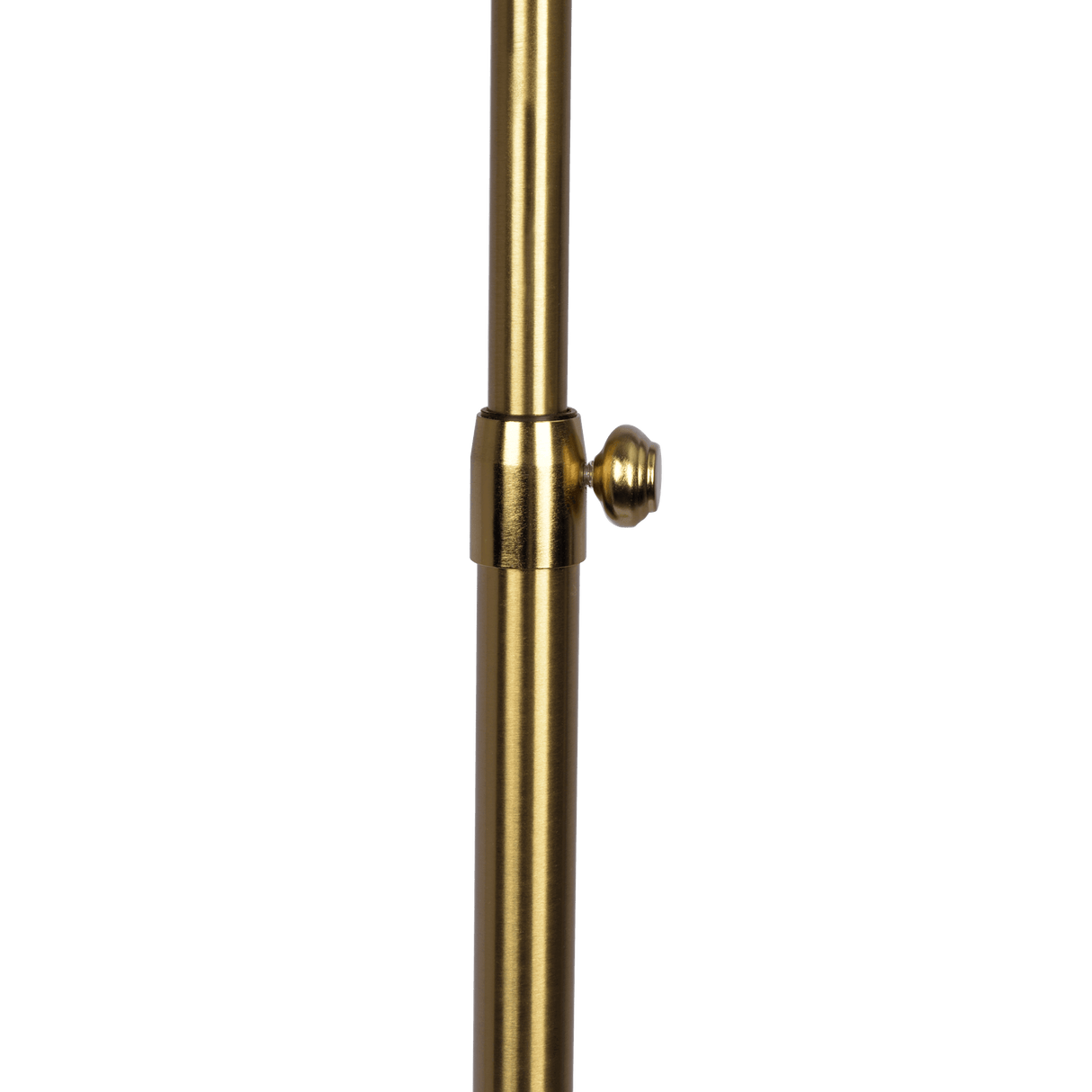 Verve Brassed Gold Floor Lamp with On/Off Switch Adjustable Led Round Base by Ashcroft Imports at Eve Furniture