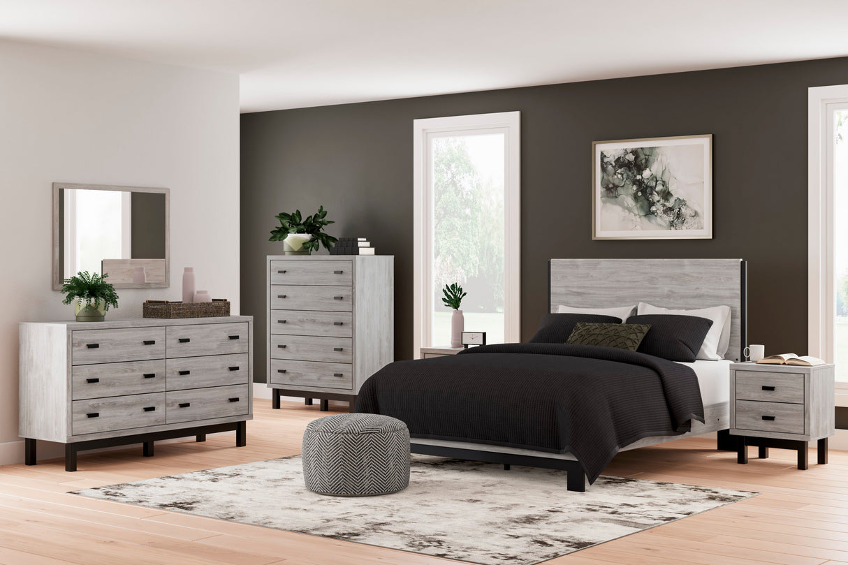 Vessalli Gray Panel Bedroom Set by Ashley at Eve Furniture