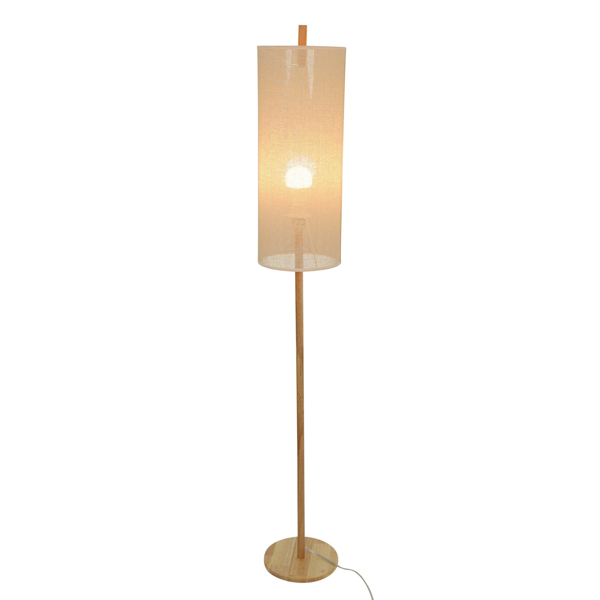 Vialux Floor Lamp - Oak and Natural by Ashcroft Imports at Eve Furniture