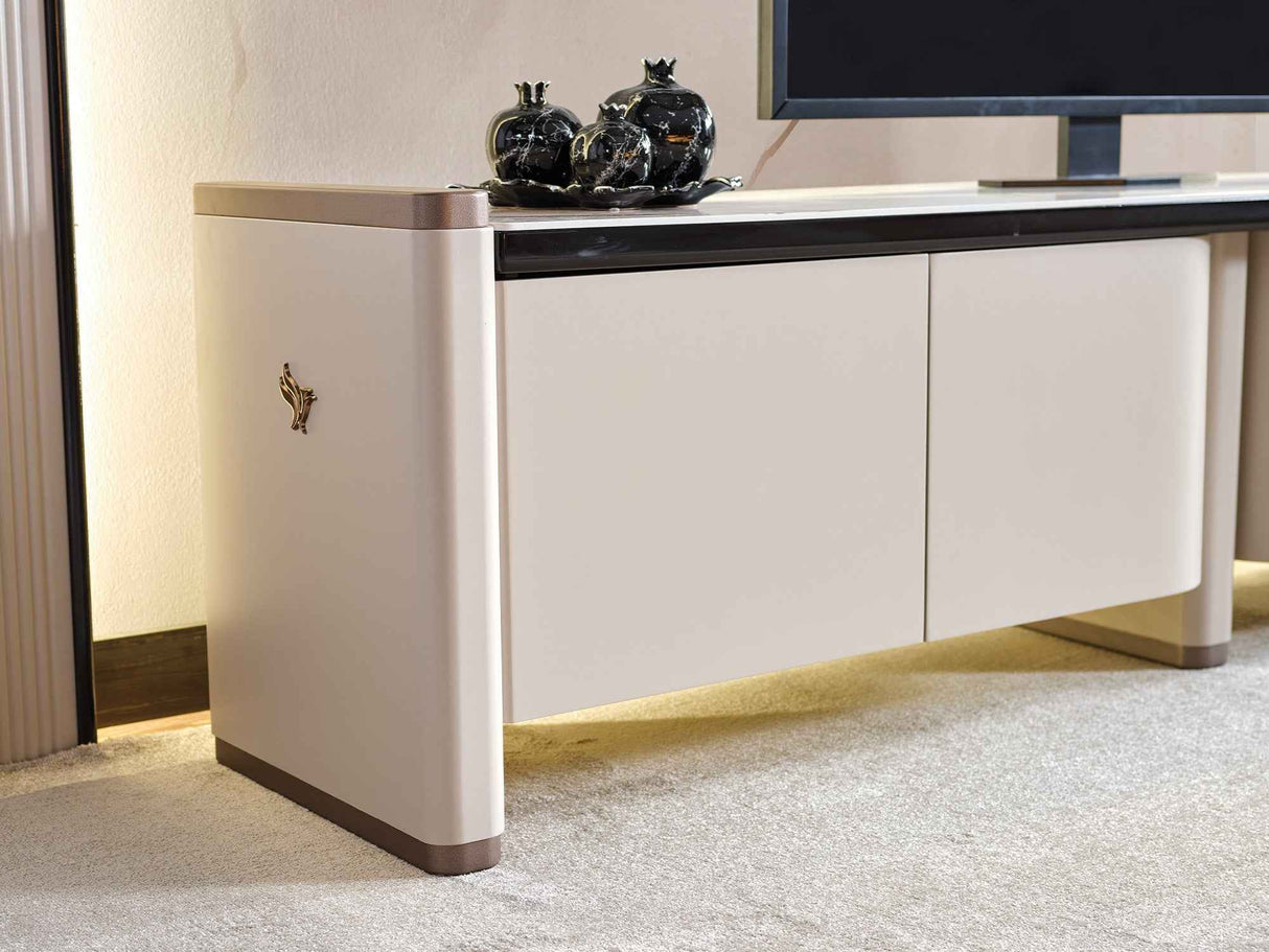 Voyance TV Stand by Furnia at Eve Furniture