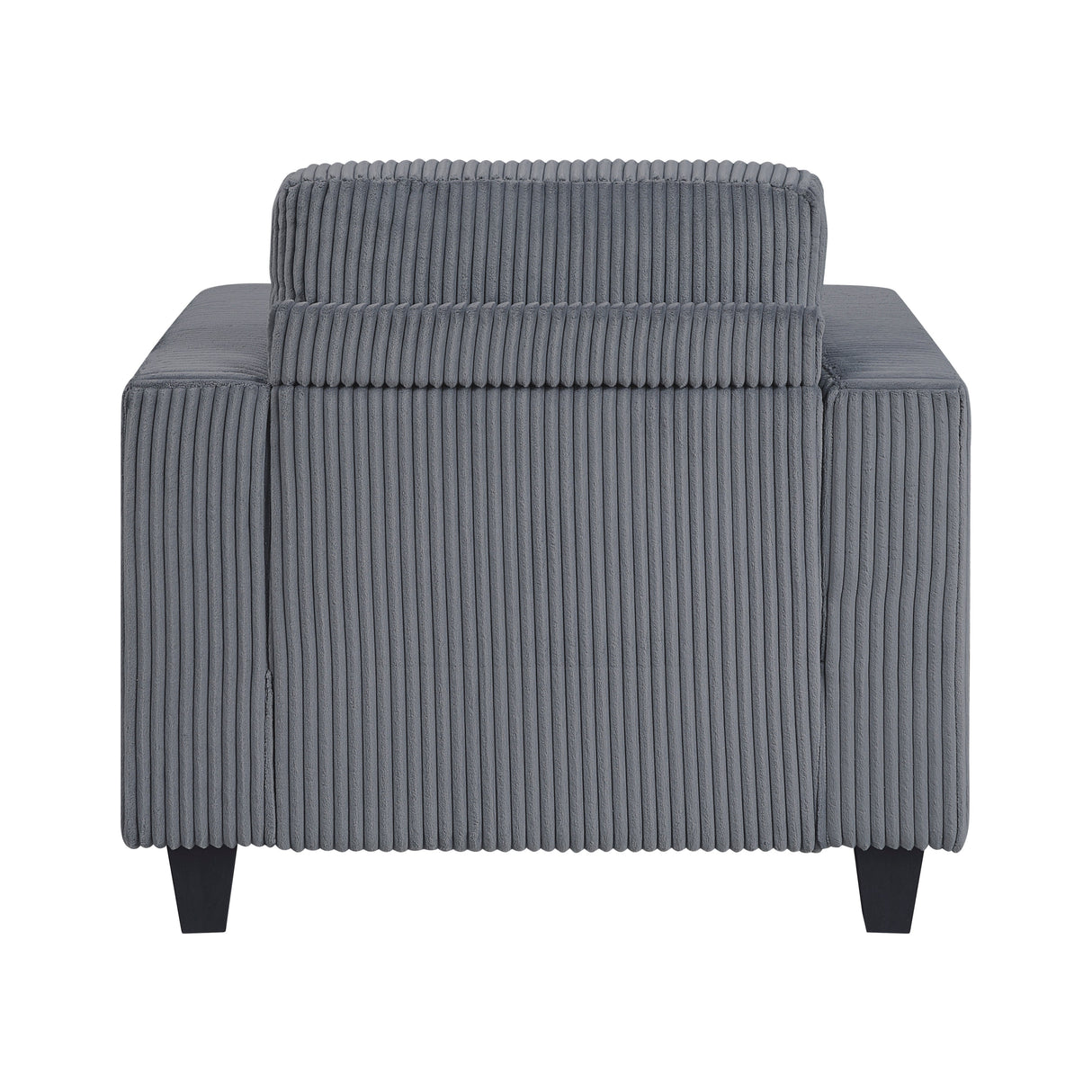 Walterboro Dark Gray Chair with Storage Pouches by Homelegance at Eve Furniture