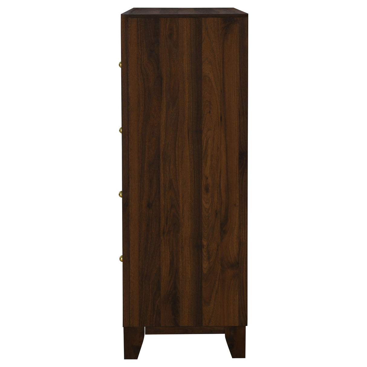 Welsley Walnut 4-drawer Chest of Drawers by Coaster at Eve Furniture