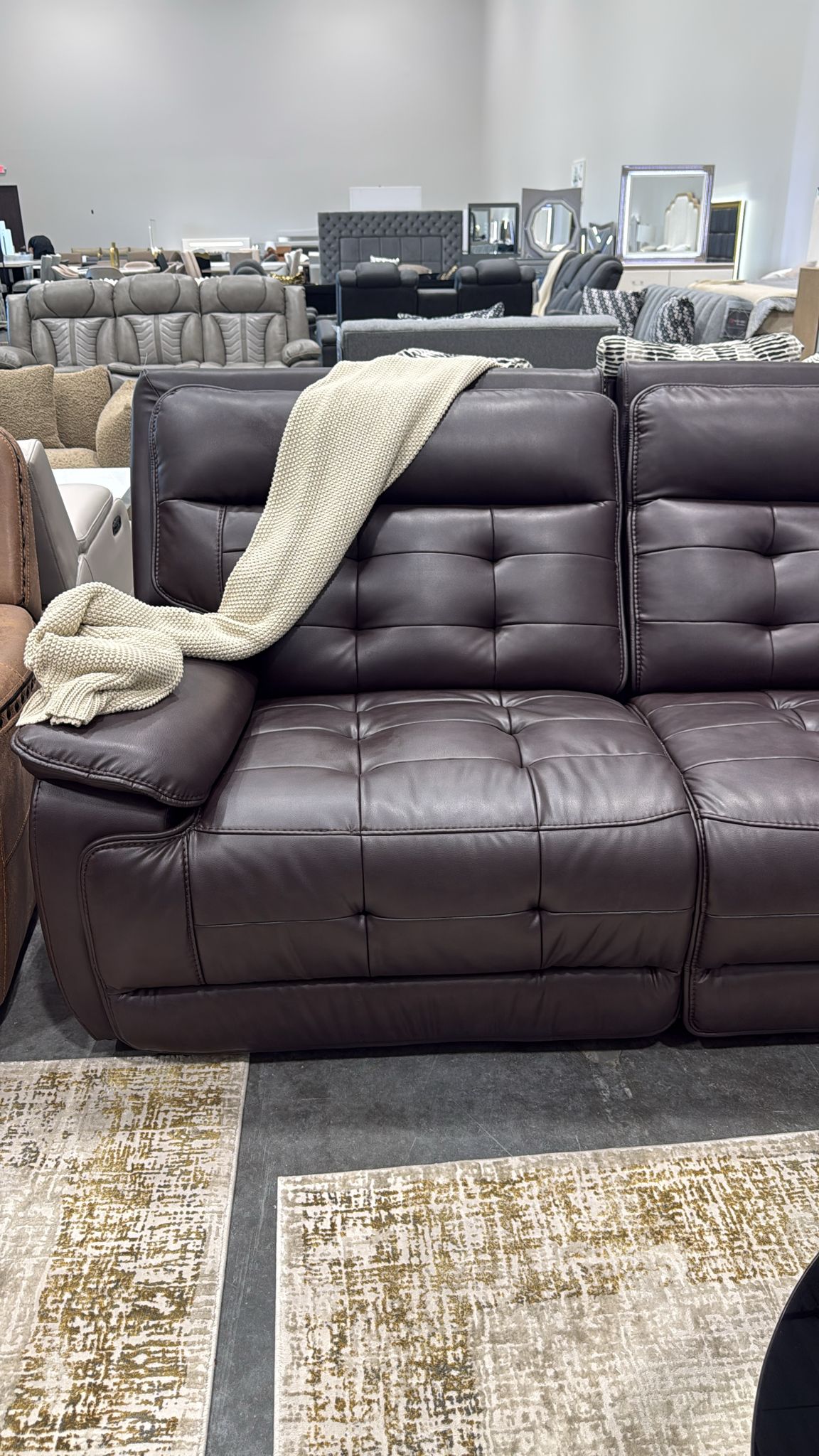 Starlight Brown (Power/Adj Head) 6-Piece Power Reclining Sectional by New Era Innovations at Eve Furniture