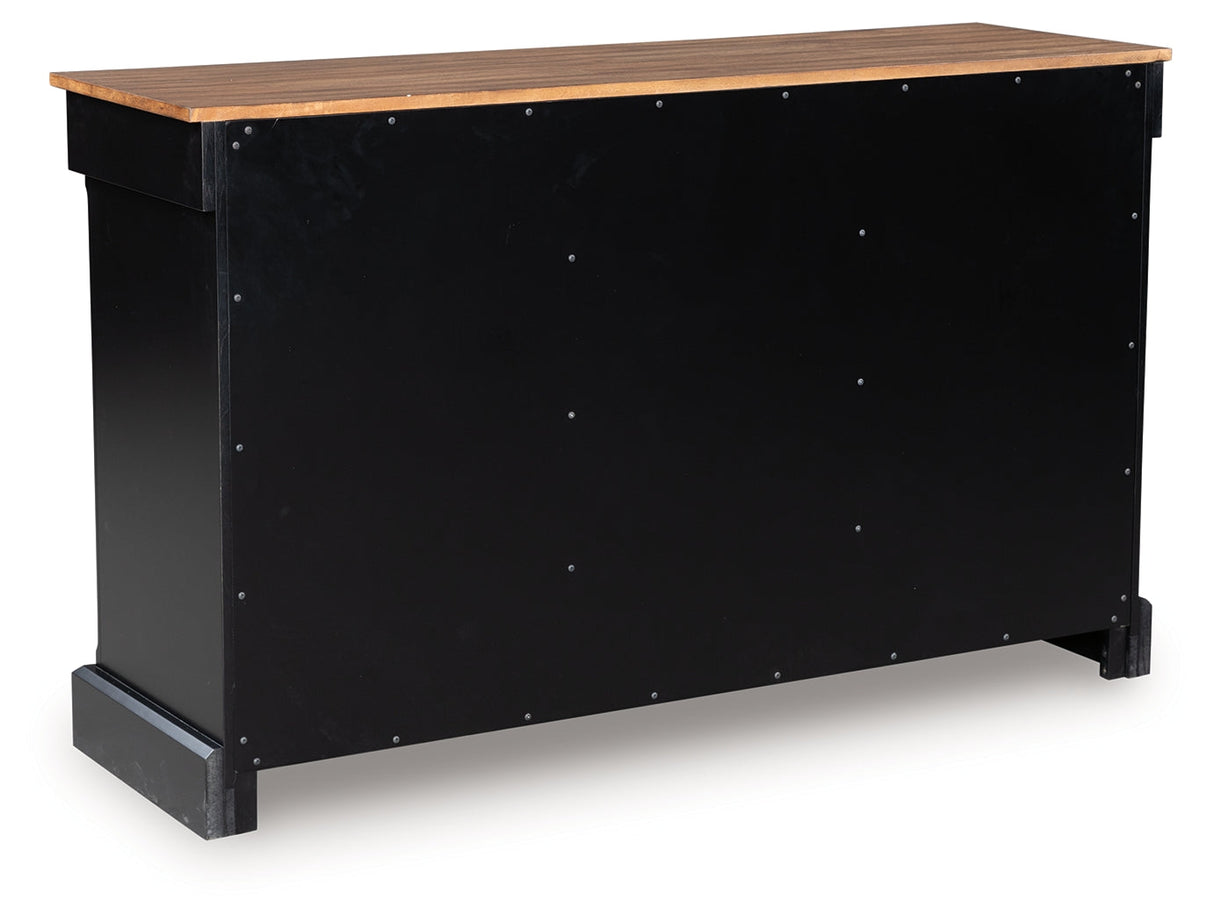 Wildenauer Brown/Black Dining Buffet by Ashley at Eve Furniture