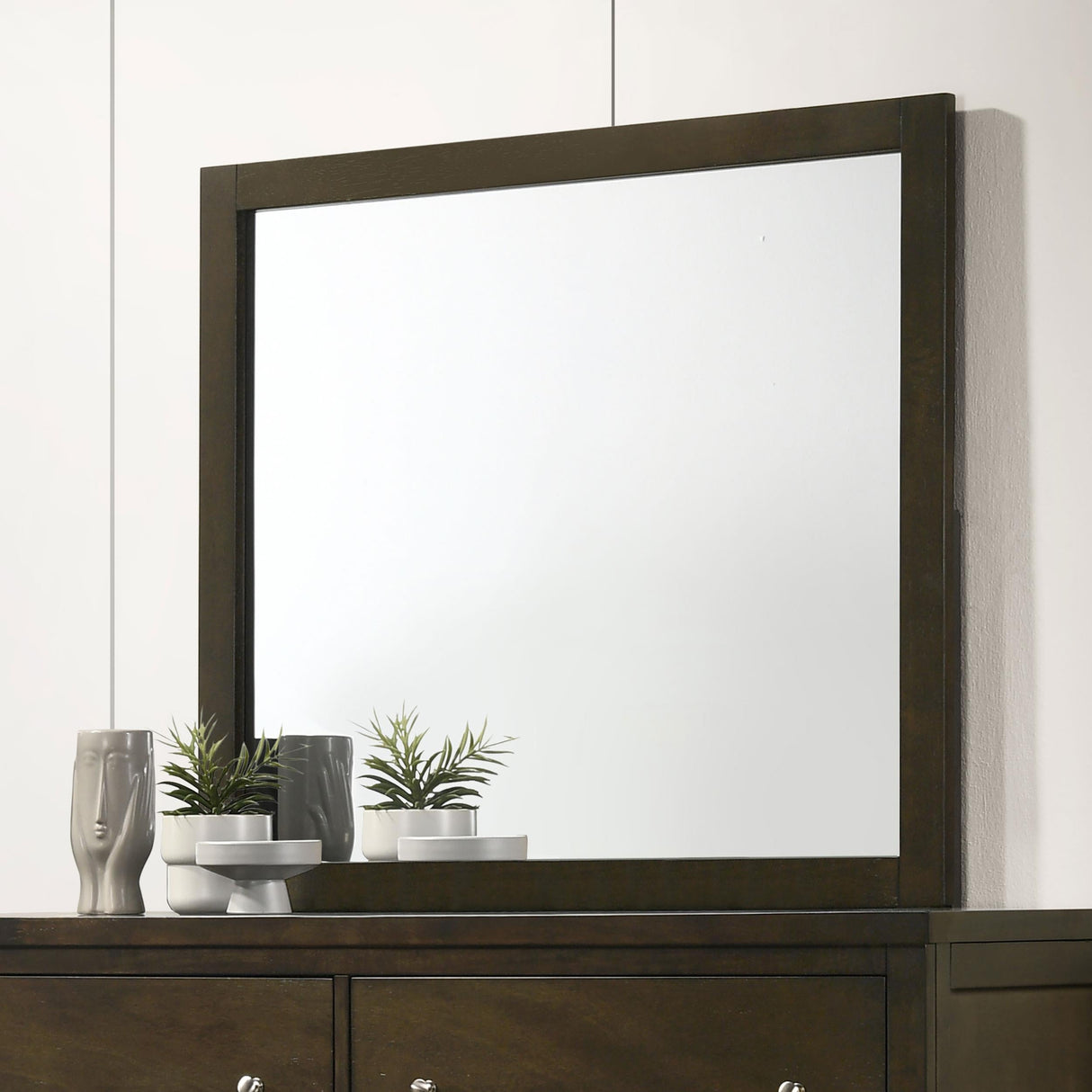 Wilkes Dark Cocoa Dresser Mirror by Coaster at Eve Furniture
