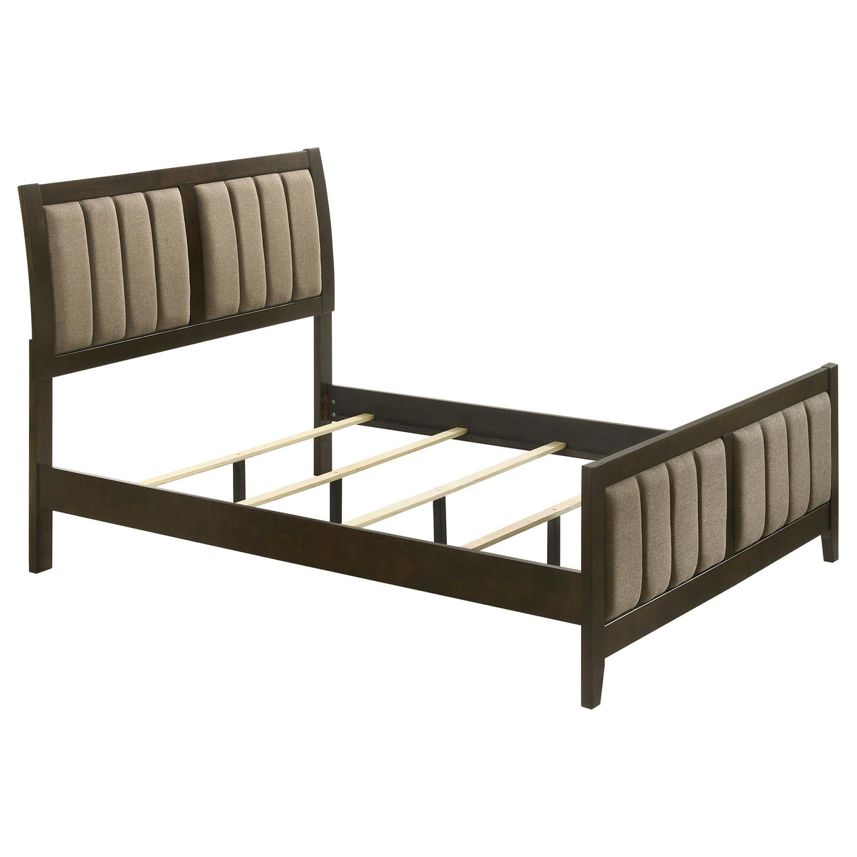 Wilkes Dark Cocoa Upholstered Full Bed by Coaster at Eve Furniture